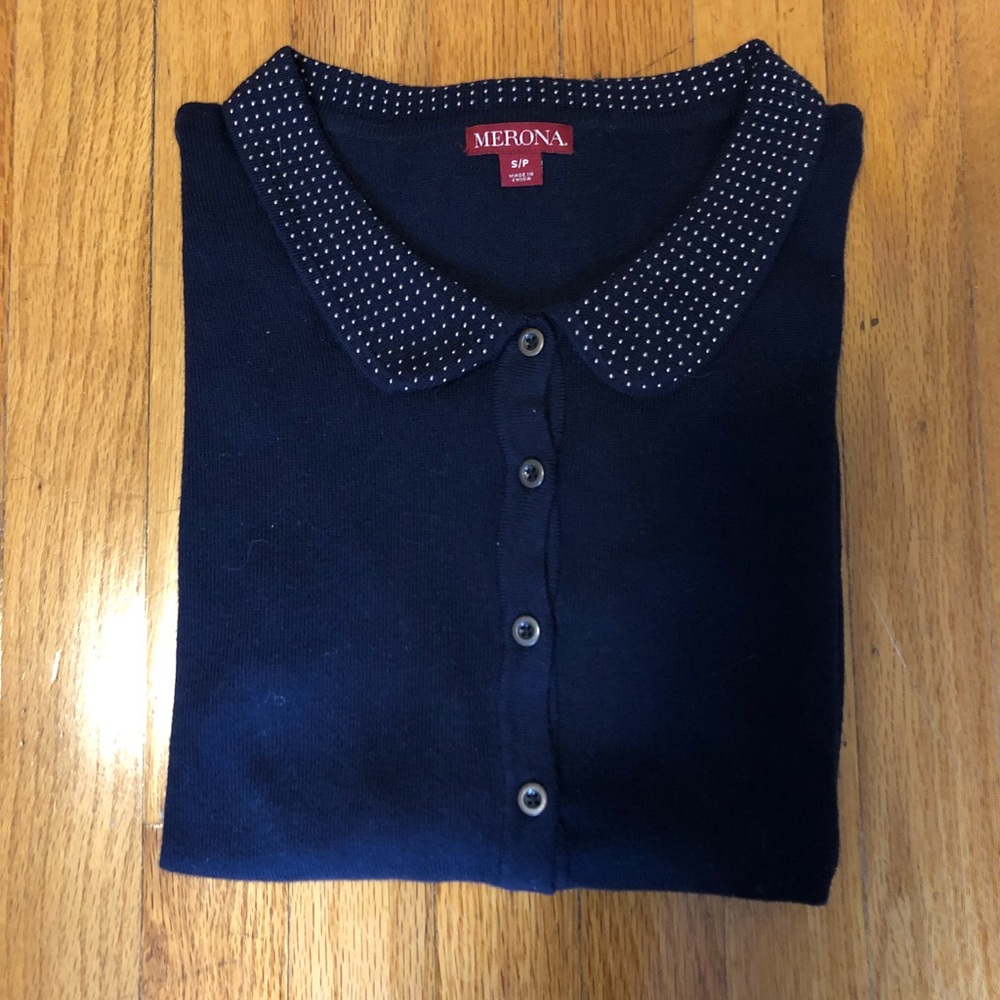 Sparkle Collar Sweater, sz S